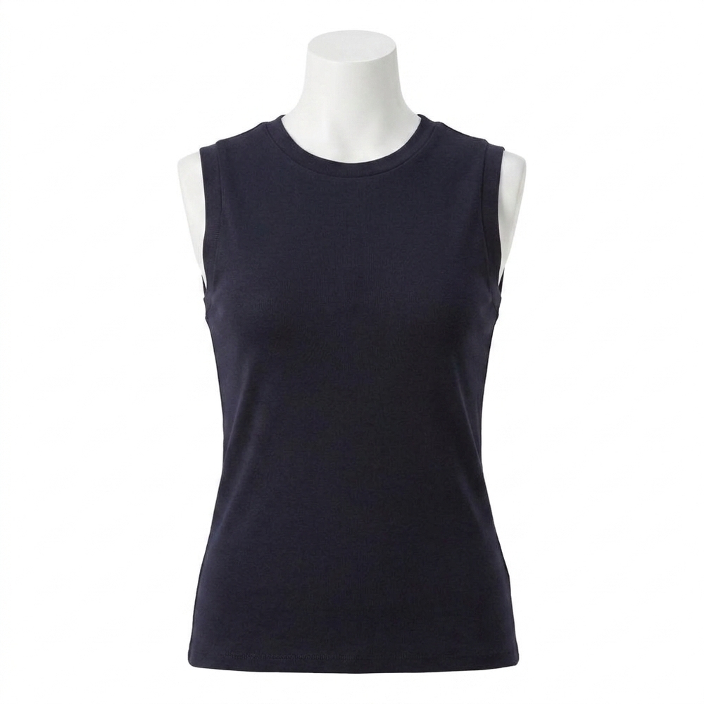 NEW CLOSED crewneck tank in dark midnight